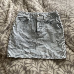 forever 21 striped skirt